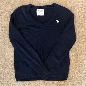 ABERCROMBIE V-Neck Navy Sweater